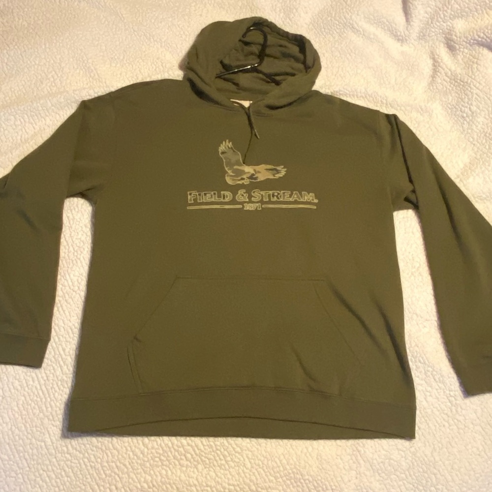 Field & Stream Green Sweatshirt Hoodie